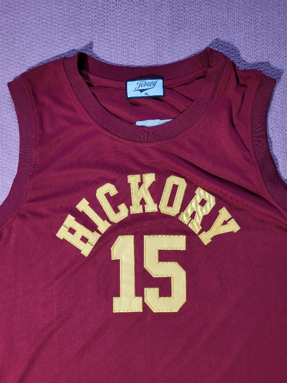 Throwback Jersey Hickory Chitwood #15 Stitched Jersey - Size XL - Picture 3 of 8